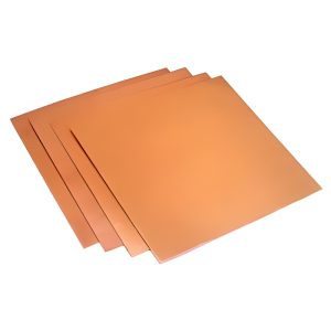 Stack of thin copper sheets