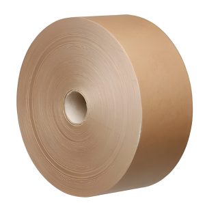 Roll of brown water activated tape