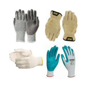 Safety Gloves (Cotton, Nitrile, Leather, Cut-Resistant)